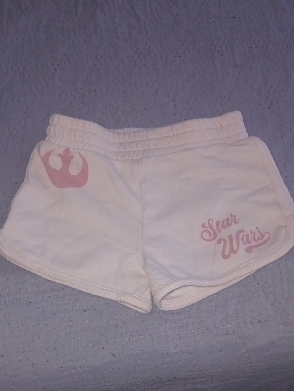 Star Wars Cream and Pink Girls' Logo Shorts